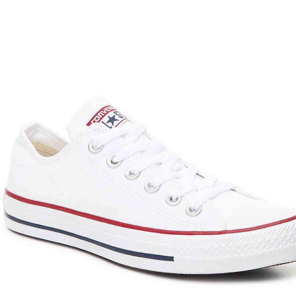 White Low top Converse